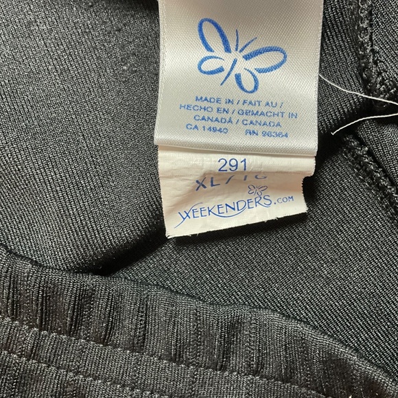 WEEKENDERS Black Wide Leg Slinky Pants XL - Picture 3 of 9